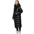 STYLISCHE DAMEN DAUNENJACKE MIT LÄNGEREM SCHNITT
